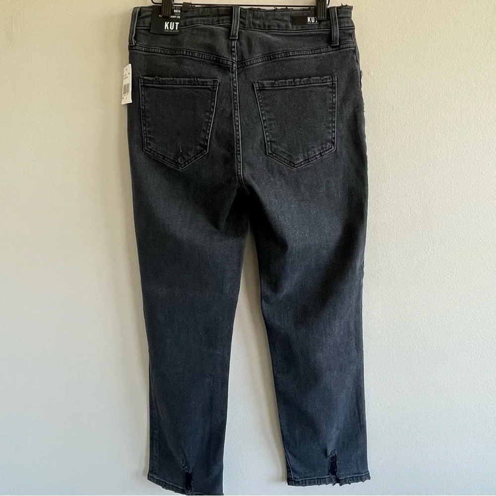 Kut From The Kloth Rosa High-Rise Crop Straight Leg Size 6